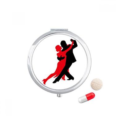 Imagem de Dançarina Social Dancing Dueto Dança Pílula Bolso Caixa de Armazenamento de Remédio Dispensador de Recipiente