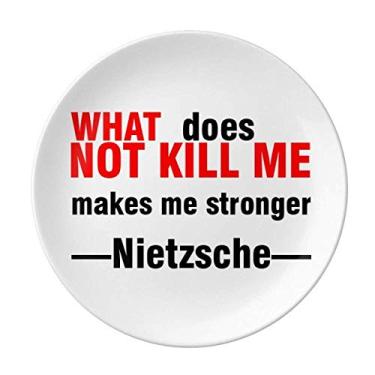 Imagem de Motivation Citações Forte Prato Decorativo de Porcelana Salver Prato de Jantar