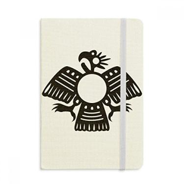 Imagem de Caderno com estampa de águia abstrata do antigo Egito, capa dura oficial, diário clássico