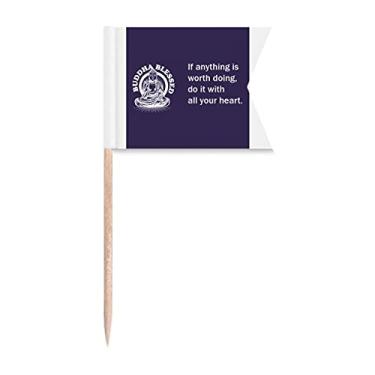 Imagem de Work Value Devote Energy Art Deco Gift Fashion Toothpick Flags Etiquetagem Marcação para Bolo de Festa Comida Cheeseplate