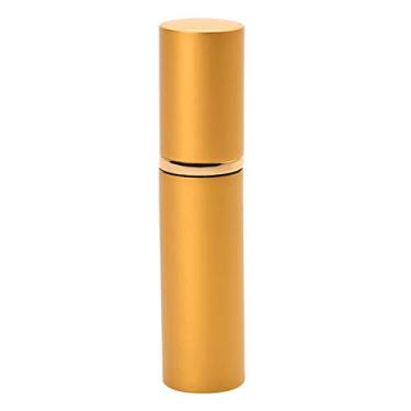 Imagem de Frasco vazio com bomba, frasco de perfume vazio resistente à corrosão, perfume líquido para viagem em casa dourado