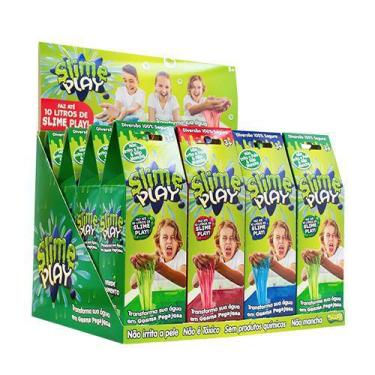 Imagem de Kit 3 Potes Slime Play Gosma Verde Azul E Vermelho - Sunny
