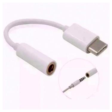 Imagem de Adaptador Conversor USB-C para P2 - Converte saida Tipo C de 3,5 mm - AD0276