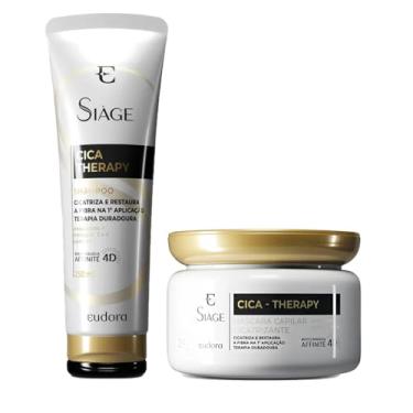 Imagem de Kit Eudora Siage Cica-Therapy Shampoo 250ml+Máscara 250g