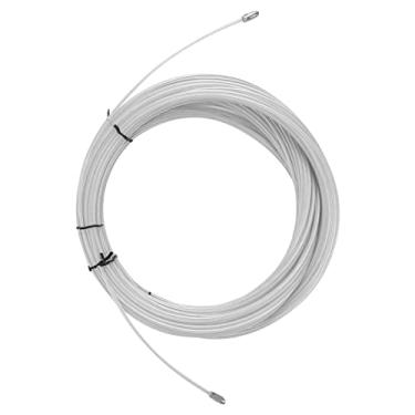 Imagem de Cabo de aço, cabo de aço resistente ao desgaste sem rebarbas de 0,16 pol. De diâmetro para decks de corrimão Balaustrada DIY para cintas de tração e tração(50m)