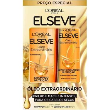 Imagem de Elseve Kit Shampoo 375ml+Condicionador 170ml Oleo Extraordinario - L'o