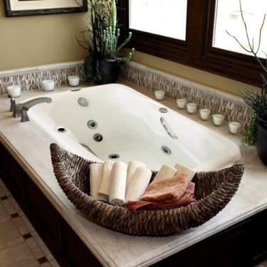 Imagem de Banheira Hidromassagem Dupla Ouro Fino Softcril Standard 120cmx80cmx49cm 4 Jatos