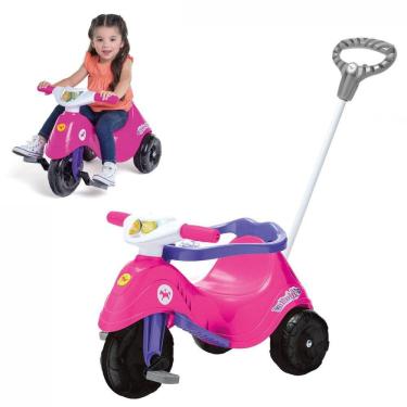 Imagem de Triciclo Infantil Calesita Criança Menina Lelecita Rosa