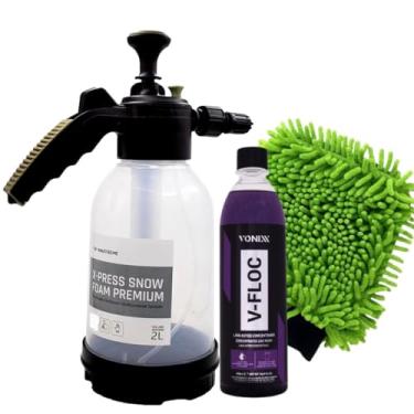 Imagem de Pulverizador X-Press Snow Foam 2 Litros Waxtreme + VFloc 500ml Vonixx + Luva 24x25cm Autoamerica