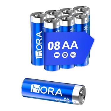 Imagem de Pilha AA 1Hora 1.5V Pacote com 8 Unidades Não Recarregável