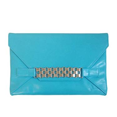 Imagem de JNB Embreagem envelope de corrente deslizante feminina, Azul, 12.25x1x8
