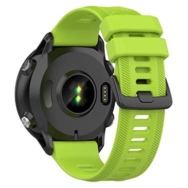 Imagem de Pulseira de relógio Garmin Forerunner 955 para mulheres e homens, pulseiras de substituição de silicone macio, pulseiras acessórias compatíveis com smartwatch Garmin Forerunner 955 Solar (verde)