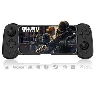 Imagem de arVin Mobile Gaming Controller for iPhone/iPad/Android/Tablet/PC/Switch/PS3/PS4, Wireless Gamepad Joystick with Turbo/6-axis Gyro/Vibration, Play Xbox Cloud Gaming/PS Remote Play/Steam Link/Call of