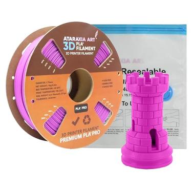 Imagem de Filamento para impressora 3D PLA+ da ATARAXIA ART PLA Plus filamento 1,75 mm | Filamento PLA cores Pantone precisão dimensional +/- 0,03 mm, carretel de 1 kg com sacos de armazenamento a vácuo de filamento, PLA+ Violeta