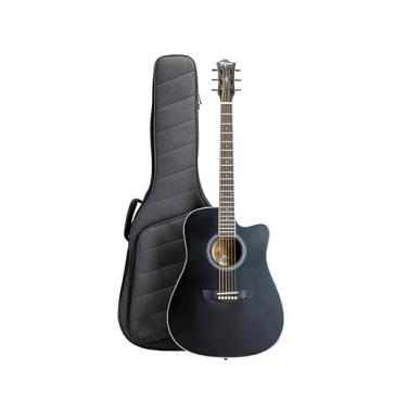 Imagem de VIOLÃO FOLK EQ AÇO SUNSET EQ-BKOP GIG BAG T/SOLID SPRUCE B/S SAPELE TAGIMA