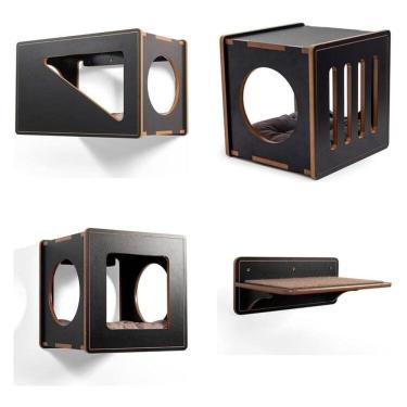 Imagem de Playground Salem para Gatos Grandes Preto