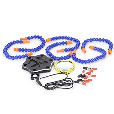 Imagem de Ferramenta de solda multifuncional BORDSTRACT com 6 braços flexíveis, estação de solda de liga de alumínio de seis mandíbulas para reparo eletrônico, solda, artesanato de joias