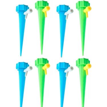 Imagem de Aparelhos de irrigação de plantas da Siksin, para férias, [atualizados] Sistema de espigões de água de plantas com controle de liberação lenta da válvula de irrigação automática de