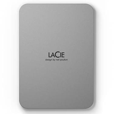 Imagem de LaCie Mobile Drive 4TB, bateria externa rígida, para PC e Mac, USB-C 3.2, material de gerecyclede, incluindo Adobe All Apps, Zilver, Data Rescue Service (STLP4000400)