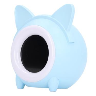 Imagem de Despertador de Gato de Desenho Animado para Crianças, Mini Luz Noturna para Máquina de Despertar, Relógio de Treinamento de Sono Com Temporizador de Soneca, Melodias Suaves para