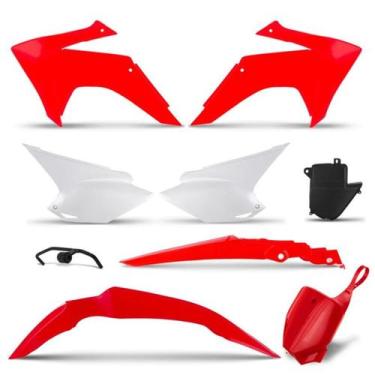 Imagem de Kit plástico crf 230 2015 + number plate - PRO TORK, VERMELHO, Único