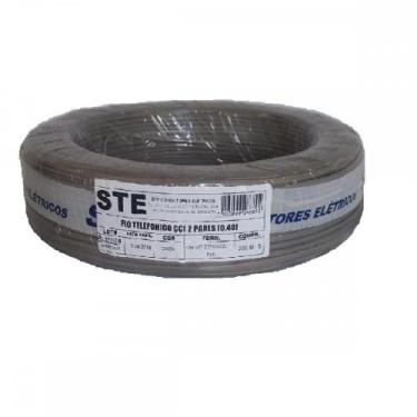 Imagem de Fio Telefone 2 Par Cci Ste Cinza 200M Pr 673 - STEEL CABLE
