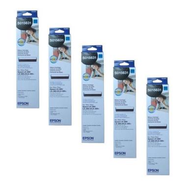 Imagem de 5x Fitas Matricial Original Epson Lx350 Lx300+ Lx300 S015631