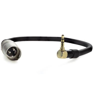 Imagem de Cabo Adaptador P2 Estereo 90 Graus Para Xlr Macho - 50 Cm