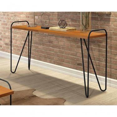 Imagem de Aparador Com Pés Em Metal Tubular Gênova Pinus Metal Preto