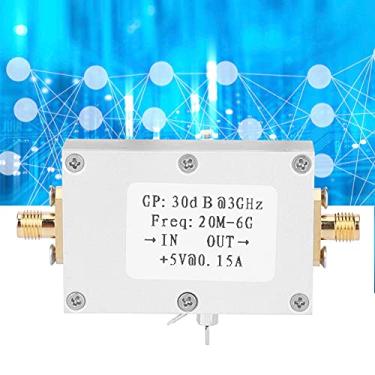 Imagem de Amplificador de RF de Baixo Ruído, Ganho de Banda Larga de 30dB, Alta Estabilidade de Corpo Pequeno, Amplificador de RF de 20M a 6Ghz Com Interface SMA K 50Ω, Figura de Ruído de