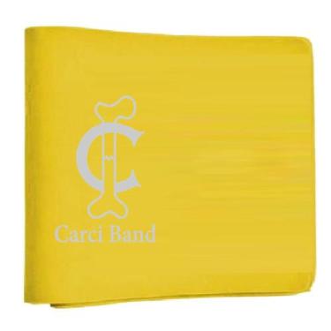 Imagem de Faixa Elástica 150x15cm Carci Band Nível Extra Leve, Amarelo