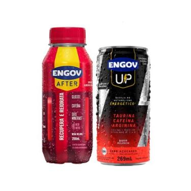 Imagem de Kit Engov After Red Hits 250ml + Engov Up Melancia Lata 269ml