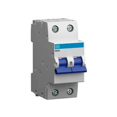 Imagem de Disjuntor bipolar din 70a curva c weg c70