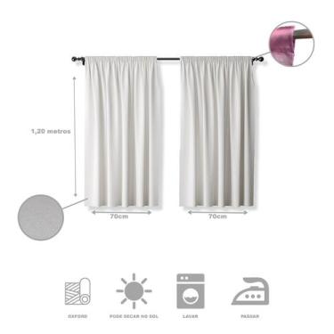 Imagem de Cortina Tecido Oxford Decorativa Cidade de Herois Super Poderes - 120x