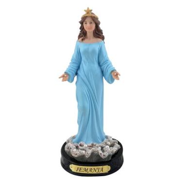 Imagem de Imagem Iemanjá Resina Importada Religiosa 22cm - Zona Livre