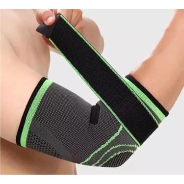 Imagem de Cotoveleira Cinta Academia Musculação Ortopédica Ajustável Esporte Ten