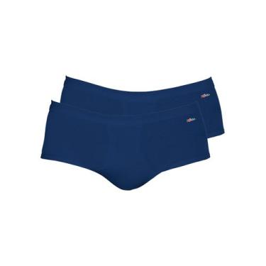Imagem de Kit com 2 Cuecas Slip Zorba com Abertura 185, Azul marinho, GG