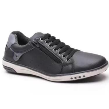 Imagem de Sapatênis Masculino Calce Fácil Zíper e Elástico Confortável  - SM Sho