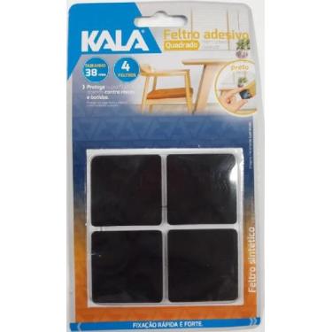Imagem de Feltro adesivo cadeira sofa mesa preto quarado 38mm 4 peças - kala