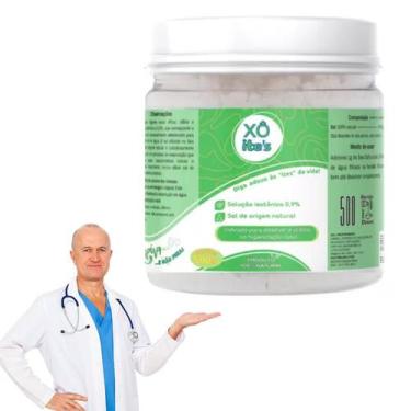 Imagem de Sal Para Lavagem Nasal E Higienização Pote Com 500g Xô Ites, Branco