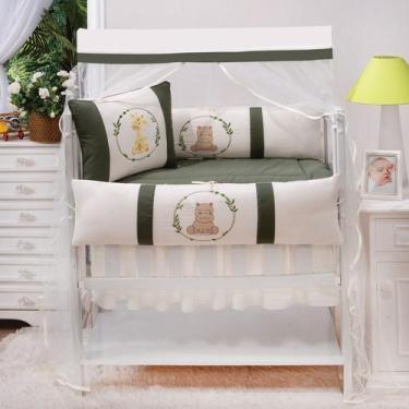 Imagem de Kit Mini Berço 100% Algodão Menina Menino - Beatriz Baby Enxovais, Gir