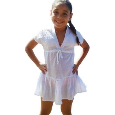 Imagem de Saída de Praia Infantil Japonesa - Branco M - Euro Bali, P, Branco