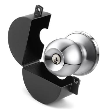 Imagem de Dispositivo de bloqueio de maçaneta de porta – evita entrada não autorizada, desativa maçaneta e fechadura, portátil para apartamentos/casas/aluguéis – impede acesso indesejado, ideal para segurança