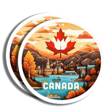 Imagem de Adesivos Canadá - Decalque de 12,7 cm - Marcos famosos - para bagagem, laptop, garrafa de água, carro, scrapbooking - Lembrança do Canadá - Mais de 130 opções para escolher - Impresso em látex - Feito