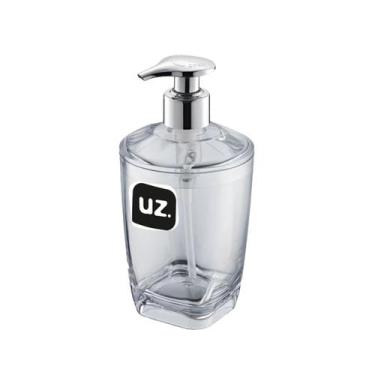 Imagem de Porta Sabonete Líquido Luxo 300ml Premium Acrílico Translúcido P/ Banh