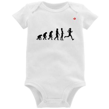 Imagem de Body Bebê Evolução da Corredora - Foca na Moda, Branco, G