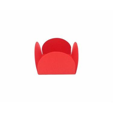 Imagem de 100 Forminhas para doces fino / bombom, modelo 4 petalas de papel 180g