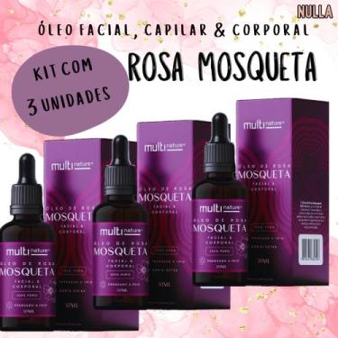 Imagem de Oleo Rosa Mosqueta Facial Corporal Multinarure 30 ml Pct c/3 - Multina