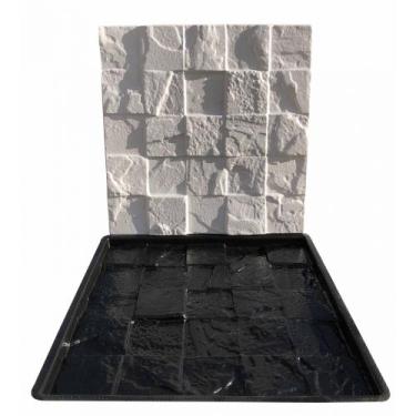 Imagem de Forma 3D Gesso e Cimento ABS - Mosaico Rústico 50x50cm - XMOLDES