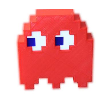 Imagem de Fantasma Pac Man Presente Criativo Game Anos 80 - Super 3D, Vermelho
